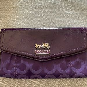 Purple Coach wallet